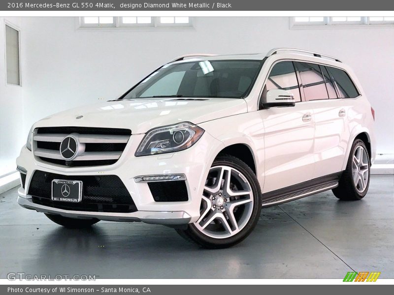 designo Diamond White Metallic / Black 2016 Mercedes-Benz GL 550 4Matic