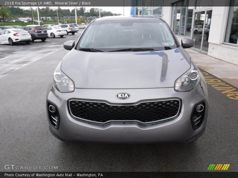 Mineral Silver / Black 2018 Kia Sportage LX AWD