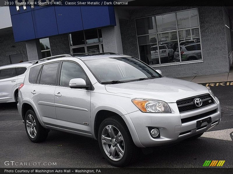 Classic Silver Metallic / Dark Charcoal 2010 Toyota RAV4 Sport V6 4WD