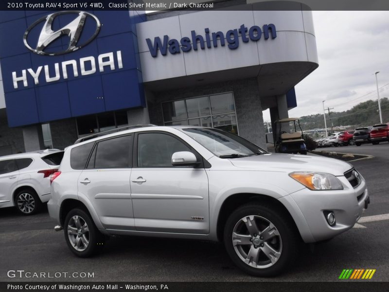 Classic Silver Metallic / Dark Charcoal 2010 Toyota RAV4 Sport V6 4WD