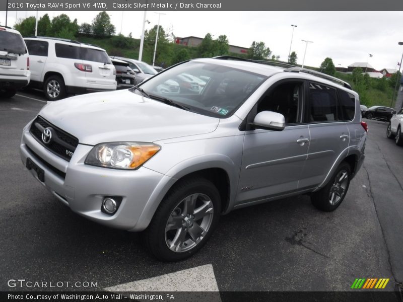 Classic Silver Metallic / Dark Charcoal 2010 Toyota RAV4 Sport V6 4WD