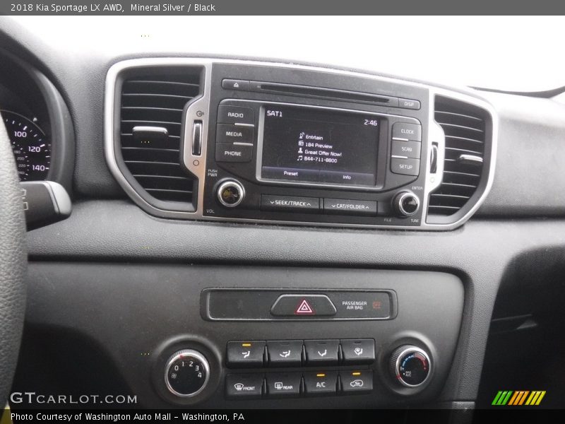 Mineral Silver / Black 2018 Kia Sportage LX AWD