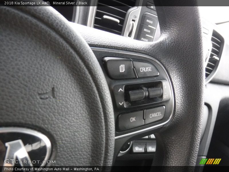 Mineral Silver / Black 2018 Kia Sportage LX AWD