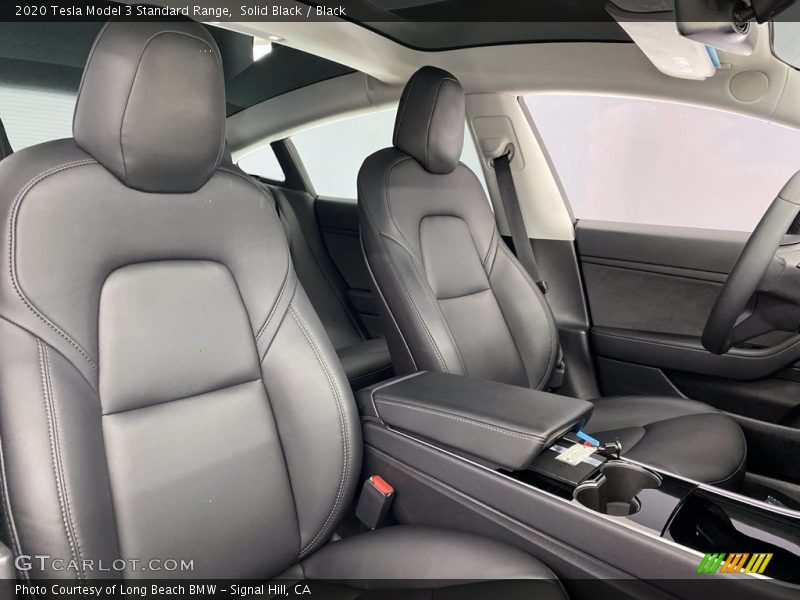 Front Seat of 2020 Model 3 Standard Range