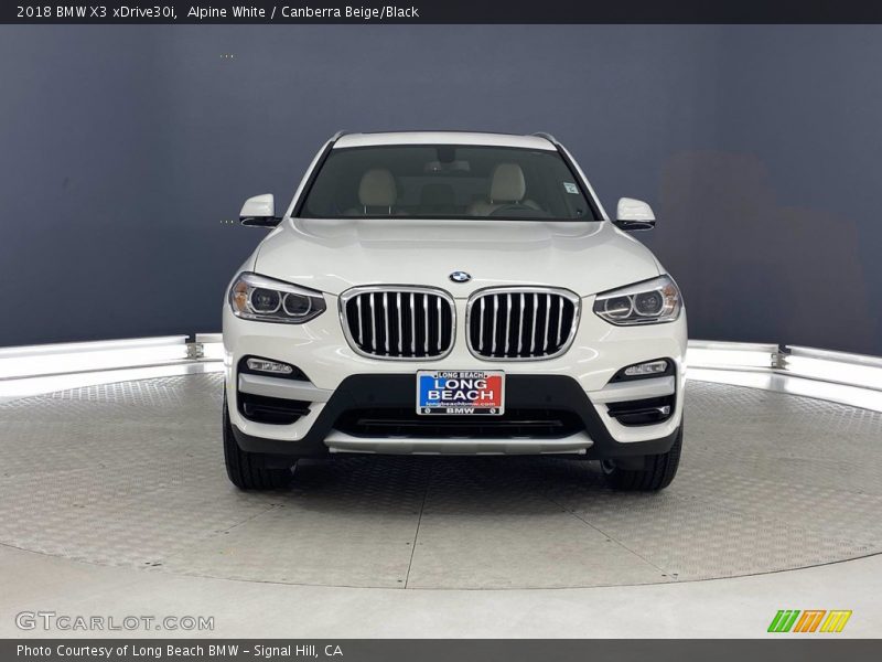Alpine White / Canberra Beige/Black 2018 BMW X3 xDrive30i
