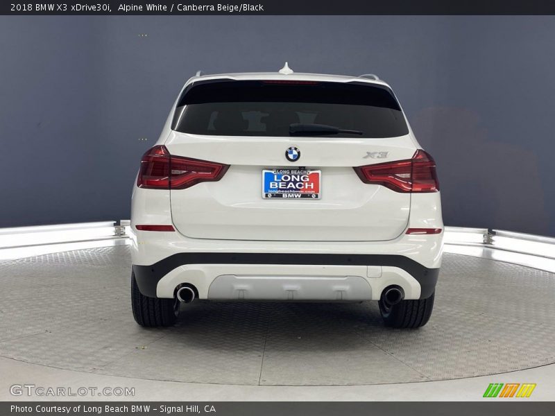 Alpine White / Canberra Beige/Black 2018 BMW X3 xDrive30i