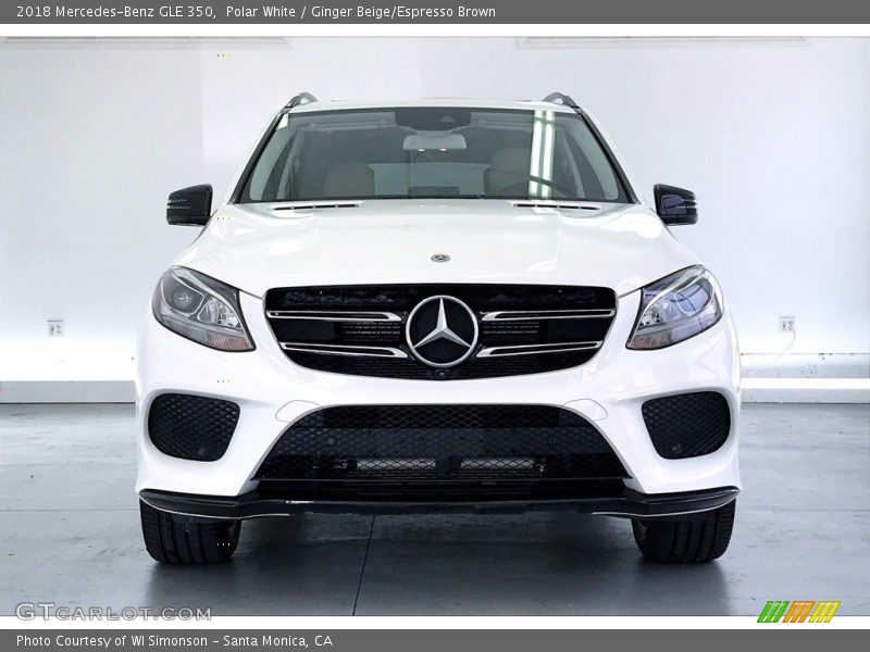 Polar White / Ginger Beige/Espresso Brown 2018 Mercedes-Benz GLE 350
