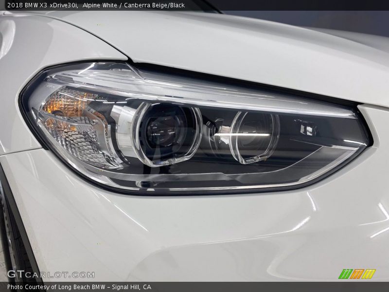 Alpine White / Canberra Beige/Black 2018 BMW X3 xDrive30i