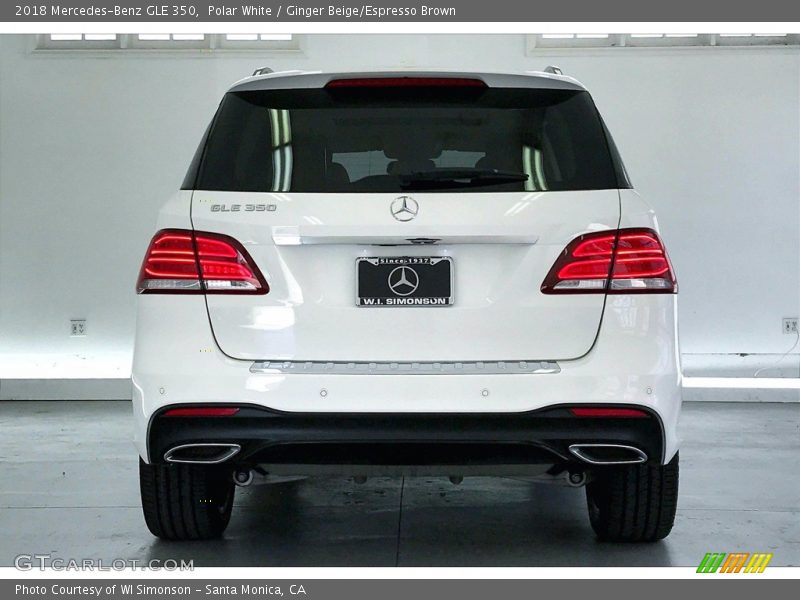 Polar White / Ginger Beige/Espresso Brown 2018 Mercedes-Benz GLE 350
