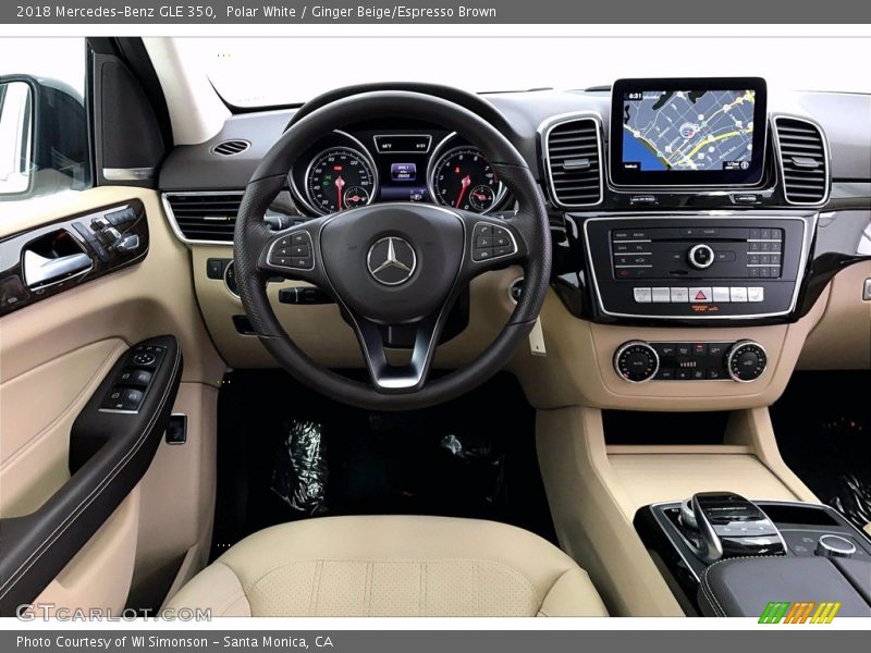 Polar White / Ginger Beige/Espresso Brown 2018 Mercedes-Benz GLE 350
