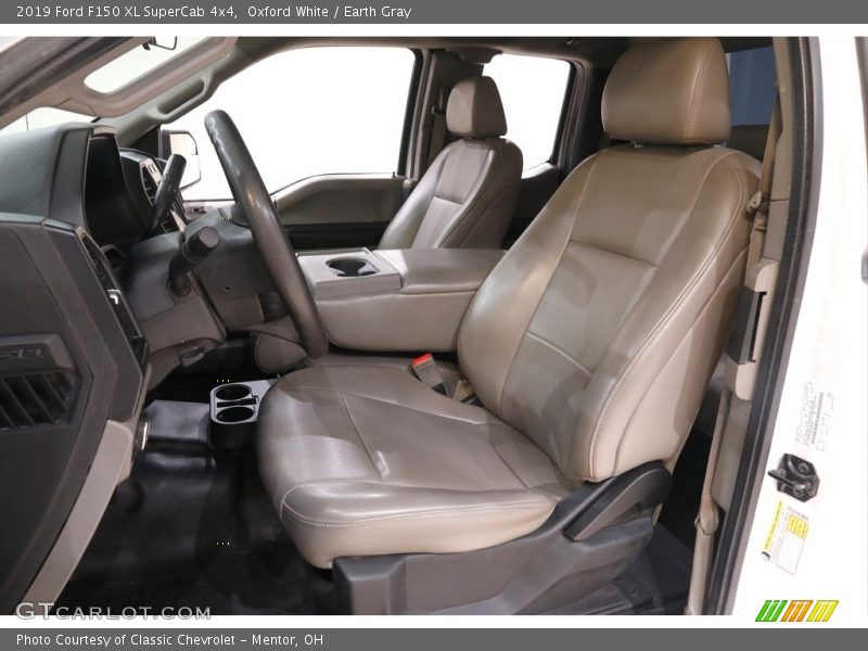Oxford White / Earth Gray 2019 Ford F150 XL SuperCab 4x4
