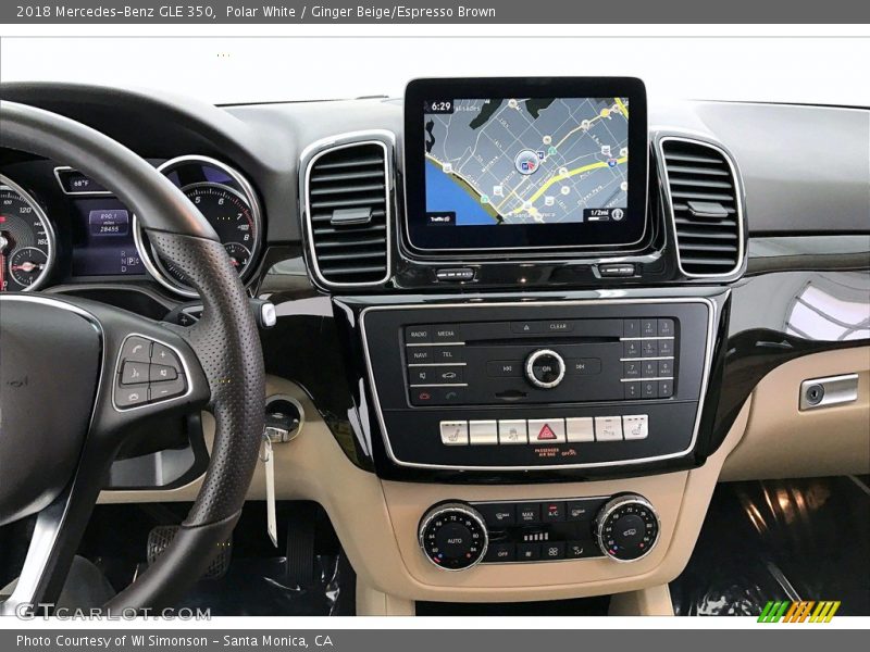 Polar White / Ginger Beige/Espresso Brown 2018 Mercedes-Benz GLE 350