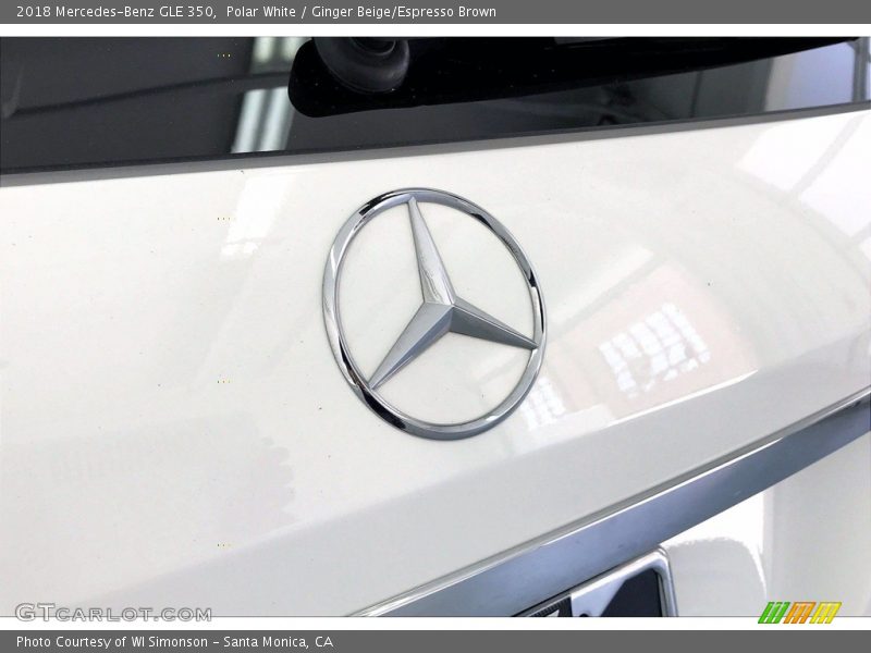 Polar White / Ginger Beige/Espresso Brown 2018 Mercedes-Benz GLE 350