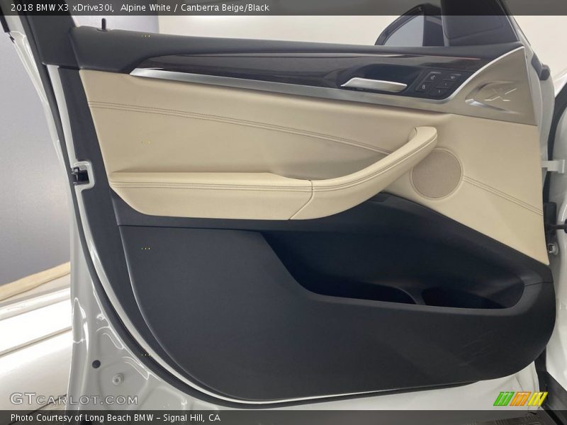Alpine White / Canberra Beige/Black 2018 BMW X3 xDrive30i