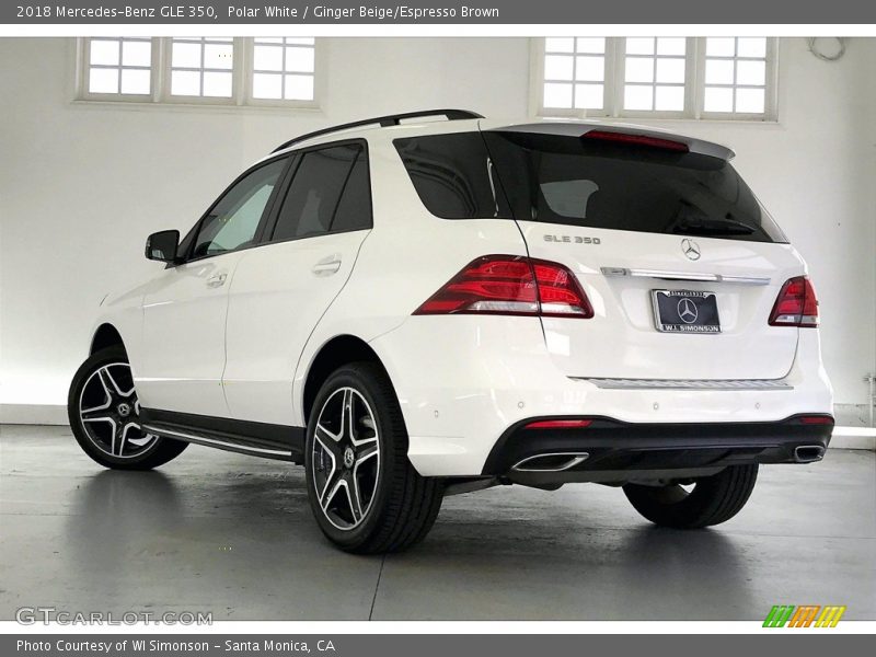 Polar White / Ginger Beige/Espresso Brown 2018 Mercedes-Benz GLE 350