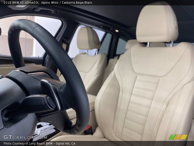 Alpine White / Canberra Beige/Black 2018 BMW X3 xDrive30i