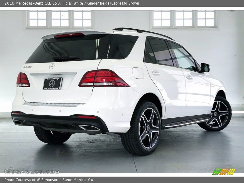 Polar White / Ginger Beige/Espresso Brown 2018 Mercedes-Benz GLE 350