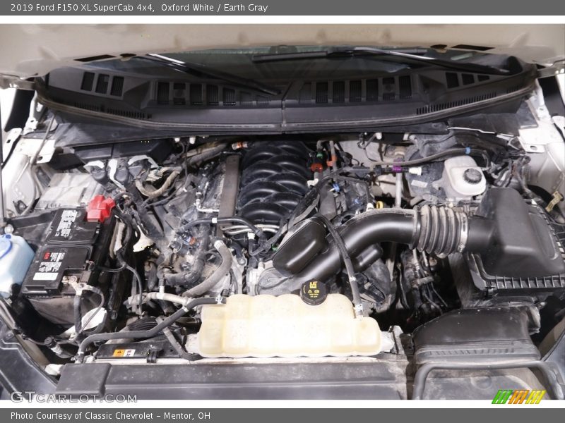 Oxford White / Earth Gray 2019 Ford F150 XL SuperCab 4x4