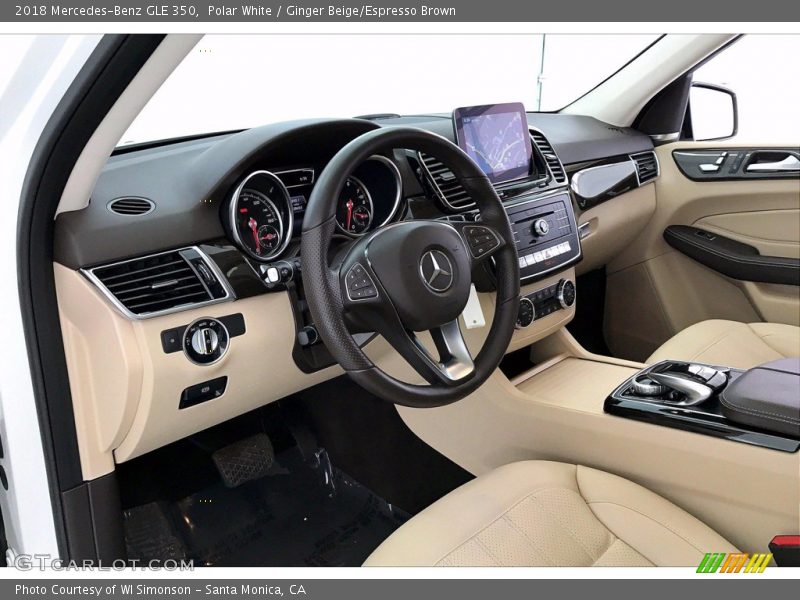 Polar White / Ginger Beige/Espresso Brown 2018 Mercedes-Benz GLE 350