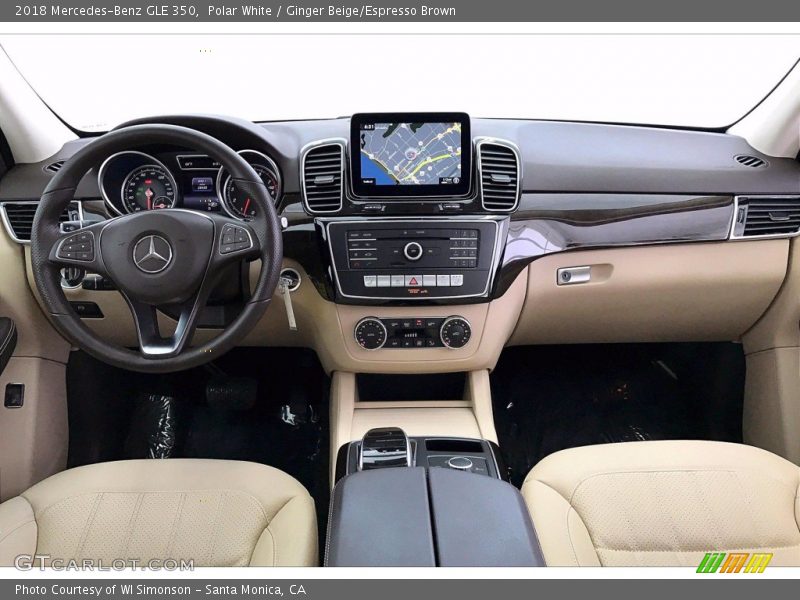 Polar White / Ginger Beige/Espresso Brown 2018 Mercedes-Benz GLE 350