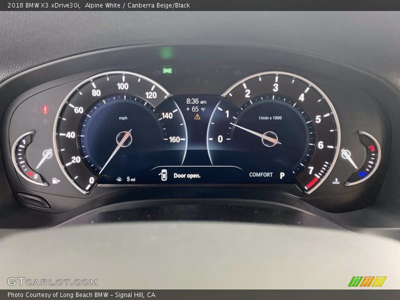 Alpine White / Canberra Beige/Black 2018 BMW X3 xDrive30i