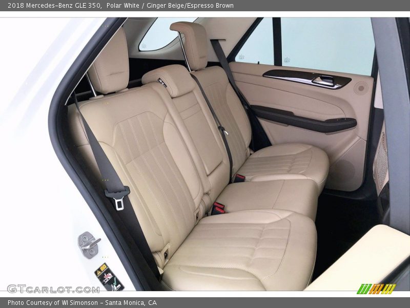 Polar White / Ginger Beige/Espresso Brown 2018 Mercedes-Benz GLE 350