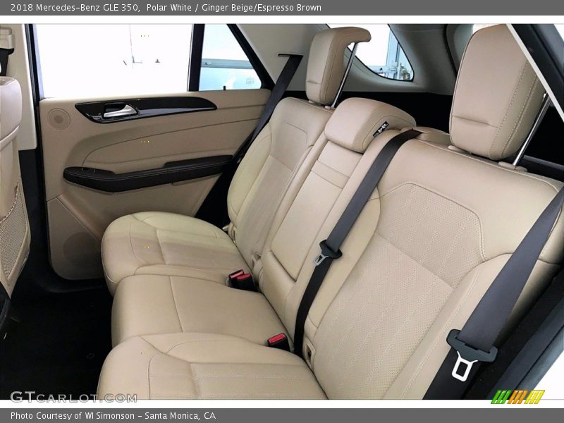 Polar White / Ginger Beige/Espresso Brown 2018 Mercedes-Benz GLE 350