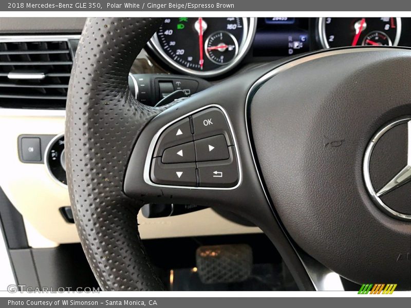 Polar White / Ginger Beige/Espresso Brown 2018 Mercedes-Benz GLE 350