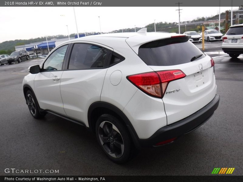 White Orchid Pearl / Gray 2018 Honda HR-V EX AWD