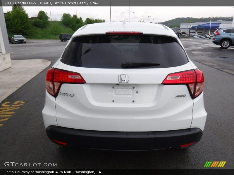 White Orchid Pearl / Gray 2018 Honda HR-V EX AWD