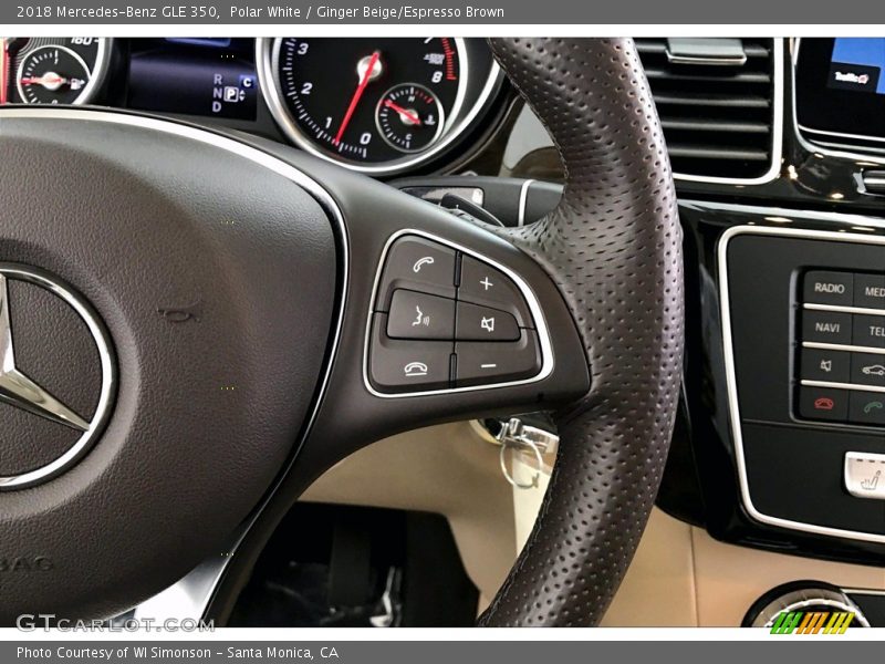 Polar White / Ginger Beige/Espresso Brown 2018 Mercedes-Benz GLE 350