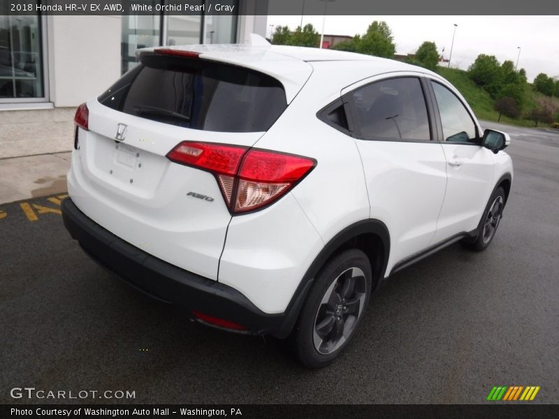 White Orchid Pearl / Gray 2018 Honda HR-V EX AWD