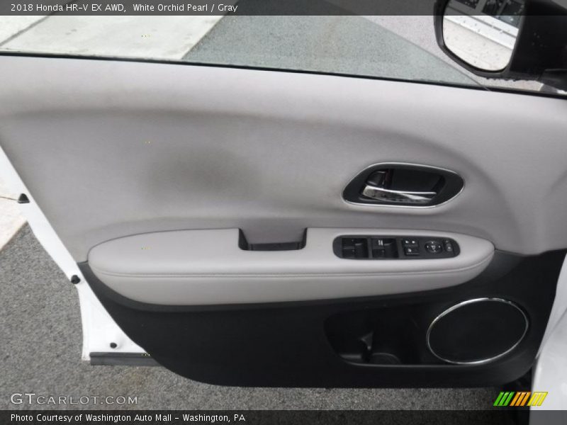 White Orchid Pearl / Gray 2018 Honda HR-V EX AWD