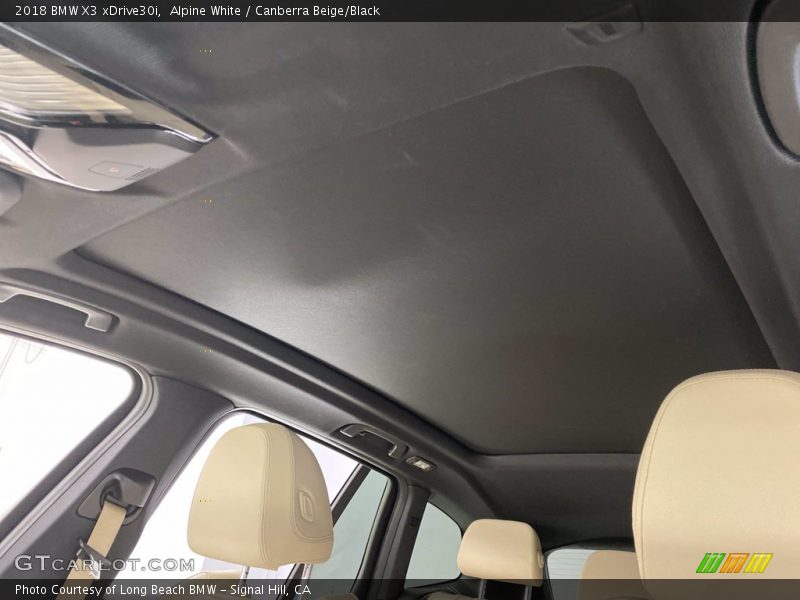 Alpine White / Canberra Beige/Black 2018 BMW X3 xDrive30i