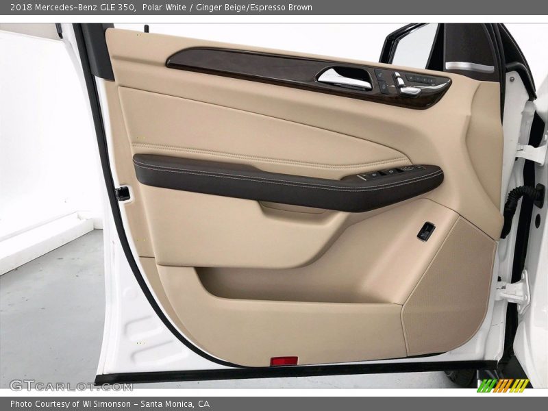 Polar White / Ginger Beige/Espresso Brown 2018 Mercedes-Benz GLE 350