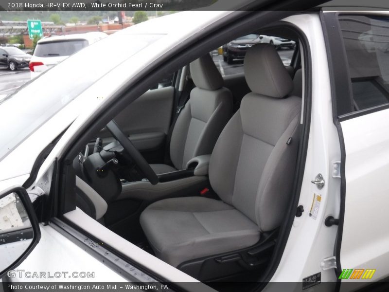 White Orchid Pearl / Gray 2018 Honda HR-V EX AWD