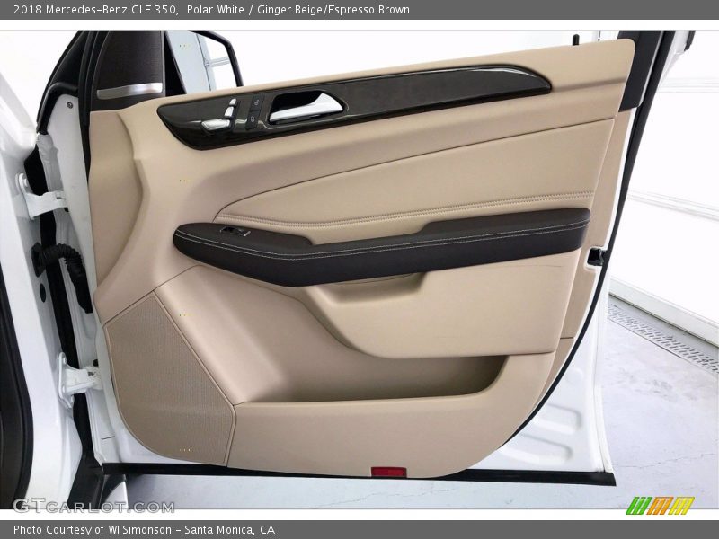 Polar White / Ginger Beige/Espresso Brown 2018 Mercedes-Benz GLE 350