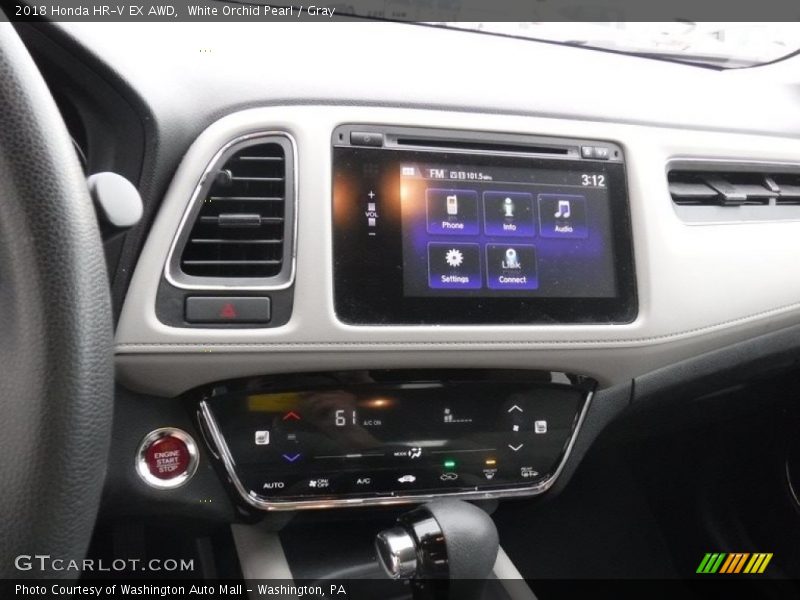 White Orchid Pearl / Gray 2018 Honda HR-V EX AWD