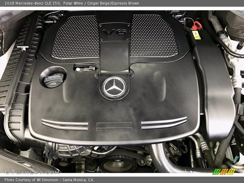 Polar White / Ginger Beige/Espresso Brown 2018 Mercedes-Benz GLE 350