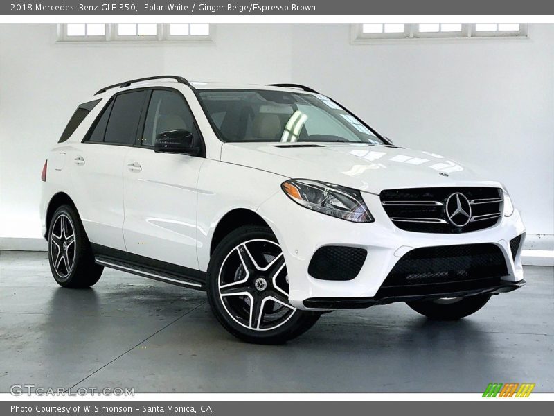 Polar White / Ginger Beige/Espresso Brown 2018 Mercedes-Benz GLE 350