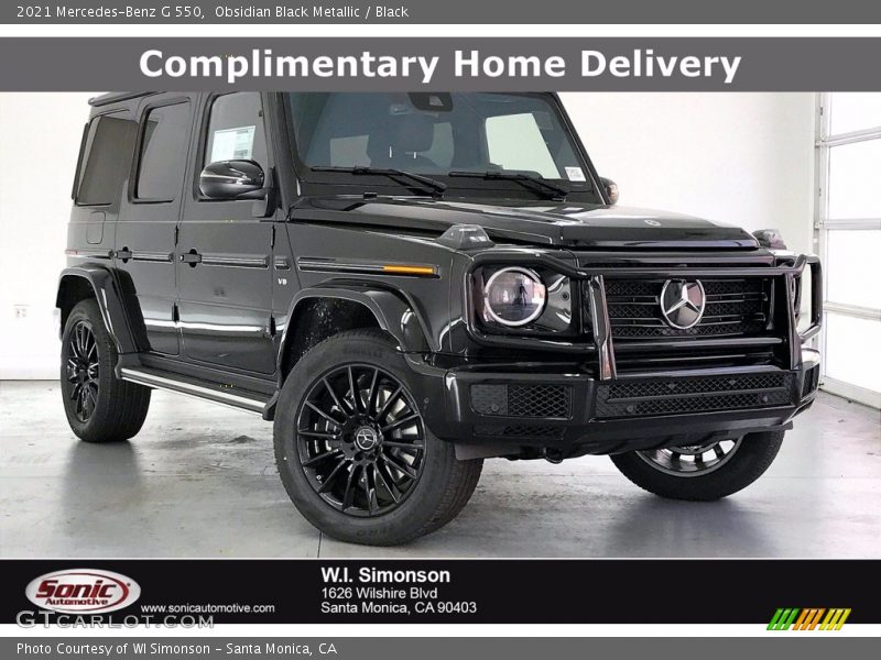 Obsidian Black Metallic / Black 2021 Mercedes-Benz G 550