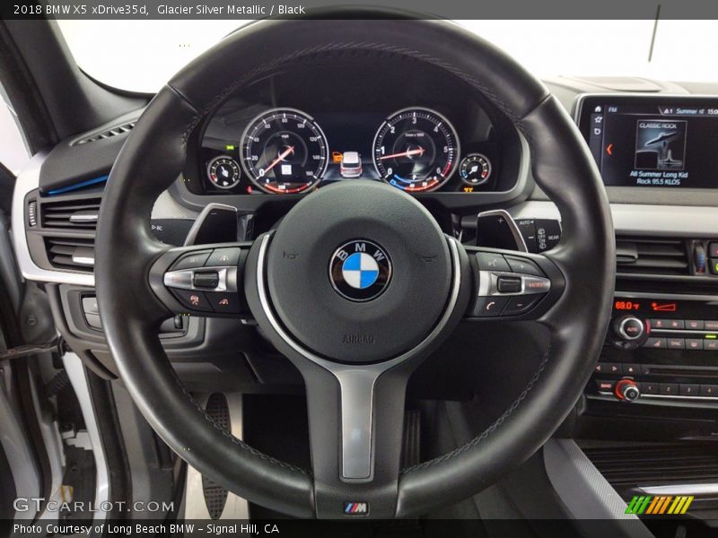 Glacier Silver Metallic / Black 2018 BMW X5 xDrive35d
