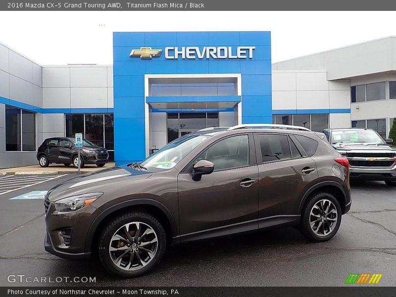 Titanium Flash Mica / Black 2016 Mazda CX-5 Grand Touring AWD