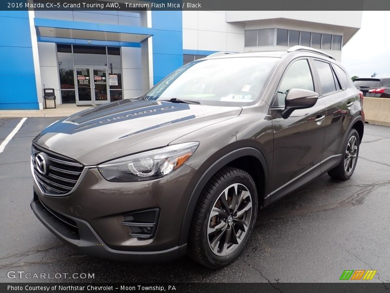 Titanium Flash Mica / Black 2016 Mazda CX-5 Grand Touring AWD