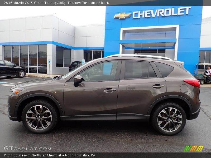 Titanium Flash Mica / Black 2016 Mazda CX-5 Grand Touring AWD