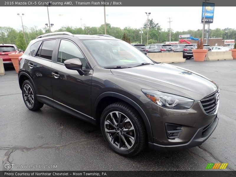 Titanium Flash Mica / Black 2016 Mazda CX-5 Grand Touring AWD