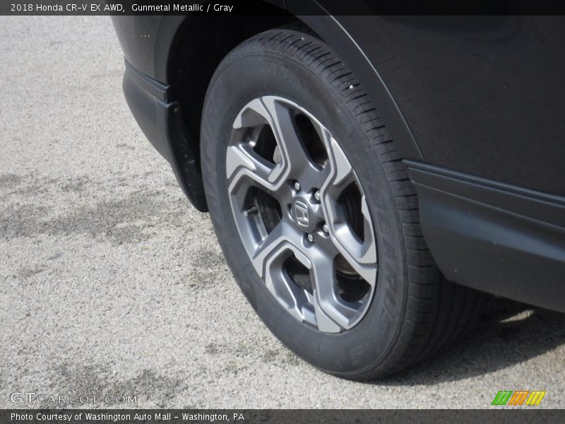 Gunmetal Metallic / Gray 2018 Honda CR-V EX AWD