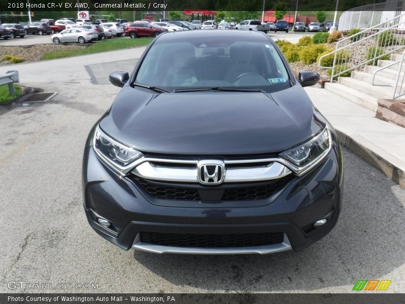 Gunmetal Metallic / Gray 2018 Honda CR-V EX AWD