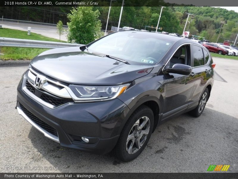 Gunmetal Metallic / Gray 2018 Honda CR-V EX AWD