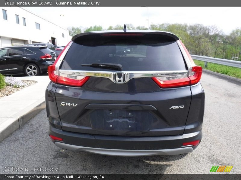 Gunmetal Metallic / Gray 2018 Honda CR-V EX AWD